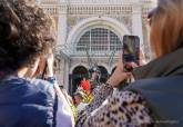 Cartagena lleva a la Virgen de la Piedad en un traslado extraordinario por su Centenario