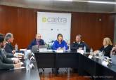 La alcaldesa Noelia Arroyo preside, junto al director del INFO, Joaqun Gmez, una reunin en la que se presentar una nueva lnea para el refuerzo de Caetra.
