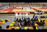 Alumnos del CEIP Cuatro Santos comparten jornada de ftbol sala con el Jimbee