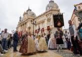 Desfile de la Ofrenda Floral a la Virgen de la Caridad 2025 el pasado Viernes de Dolores con la presencia de falleros de Valencia fallas.