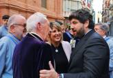 Medio millar de personas acompañan a la Piedad en la Eucaristía previa a la procesión de las Promesas