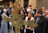 Medio millar de personas acompañan a la Piedad en la Eucaristía previa a la procesión de las Promesas