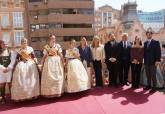 Recepcin de autoridades y falleros en el Palacio Consistorial
