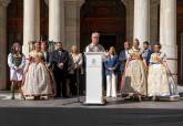 Recepcin de falleros en el Palacio Consistorial