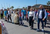 Desfile de moros y cristianos juntos a cartathagineses y romanos, fallas en Cartagena
