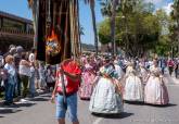 Desfile de moros y cristianos juntos a cartathagineses y romanos, fallas en Cartagena