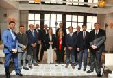 La alcaldesa participa en Madrid en el Encuentro Informativo de Europa Press.