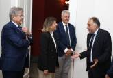 La alcaldesa con el presidente de REAF y al Decano del Colegio de Economistas de la Regin de Murcia