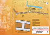 Plano del proyecto de obras de aducacin en la Morera Baja