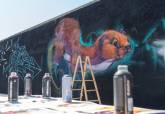 Evento de graffiti 'Fondo Negro' en el dique de La Curra, puerto de Cartagena.