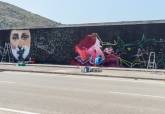 Evento de graffiti 'Fondo Negro' en el dique de La Curra, puerto de Cartagena.