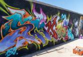 Evento de graffiti 'Fondo Negro' en el dique de La Curra, puerto de Cartagena.