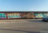 Evento de graffiti 'Fondo Negro' en el dique de La Curra, puerto de Cartagena.