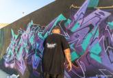 Evento de graffiti 'Fondo Negro' en el dique de La Curra, puerto de Cartagena.