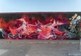 Evento de graffiti 'Fondo Negro' en el dique de La Curra, puerto de Cartagena.