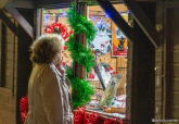 Foto de archivo del mercado de Navidad