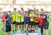 Clausura de la XXXII Liga de Comarcal de Ftbol Base en el Estadio Municipal Cartagonova