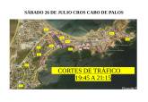 Cross de Cabo de Palos este sbado, con cortes de trfico de 19:45 a 21:15 horas