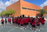 El Programa ADE y el Club Amigos Balonmano Cartagena CAB inician la 'gira' por los colegios