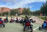 El Parque de Educacin Vial de Cartagena recibe a los alumnos del CEIP Vicente Ros