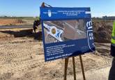 Visita a las obras de la nueva glorieta de acceso a La Aljorra