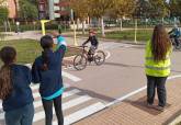 Actividad de la ESPAC en el Parque de Educaci�n Vial con alumnos del Colegio Virgen del Carmen