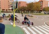 Actividad de la ESPAC en el Parque de Educaci�n Vial con alumnos del Colegio Virgen del Carmen