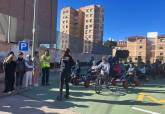 Actividad de la ESPAC en el Parque de Educaci�n Vial con alumnos del Colegio Virgen del Carmen