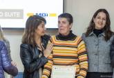 Entrega de diplomas de los cursos del proyecto de empleabilidad de La Huertecica
