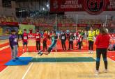 Escolares de Cartagena juegan al atletismo en el Palacio de Deportes