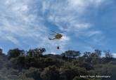 Bomberos de Cartagena intervienen en incendio forestal estabilizado pr�ximo a Cabo Ti�oso