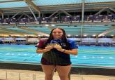 Alba Rubio, del Club Nataci�n Marina Cartagena �ncora, se convierte en triple campeona de Espa�a Junior