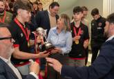 Recepci�n en le Palacio Consistorial del equipo juvenil del Jimbee tras ganar la Copa de Espa�a