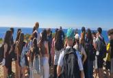 Estudiantes europeos descubren la riqueza natural de Cartagena a trav�s del Sendero Azul La Manga�Cabo de Palos