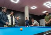 Visita a la nueva sala municipal de billar con Daniel Sánchez y el Jimbee Cartagena