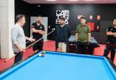 Visita a la nueva sala municipal de billar con Daniel Sánchez y el Jimbee Cartagena