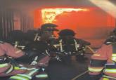 Bomberos de Cartagena se forman sobre actuaci�n en incendios de interior