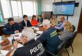 Reuni�n en el Parque de seguridad para coordinar el aviso naranja por lluvia