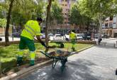El Ayuntamiento de Cartagena empieza la campa�a de resiembra de c�sped