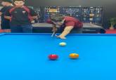 El Club Billar C. Cartagena con alumnos del IES Mediterr�neo. Programa ADE