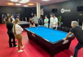 El Club Billar C. Cartagena con alumnos del IES Mediterr�neo. Programa ADE
