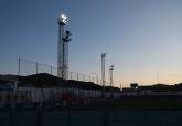 Visita al campo de la Deportiva Minera, estadio �ngel Celdr�n, que estrena iluminaci�n