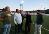 Visita al campo de la Deportiva Minera, estadio �ngel Celdr�n, que estrena iluminaci�n