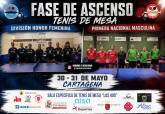 Cartagena acoge este fin de semana el campeonato nacional de tenis de mesa con equipos de toda Espa�a