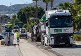 Inicio de trabajos renovaci�n pavimento asfaltado avenida Bruselas pol�gono Cabezo Beaza. Mayo, 2026.