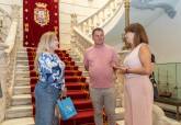 La ucraniana Oksana Bilozir visita el Palacio Consistorial. Junio, 2026.