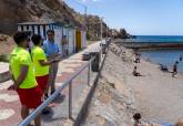 Socorristas en Cala Cortina. Plan de vigilancia en playas. Junio, 2026.