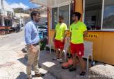 Socorristas en Cala Cortina. Plan de vigilancia en playas. Junio, 2026.