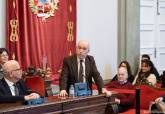 Jos� Bonnet interviniendo en el homenaje en 2018 a la primera Corporaci�n Democr�tica municipal