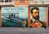Bocetos de los murales que se pintar�n en los accesos a la Casa Museo de Isaac Peral